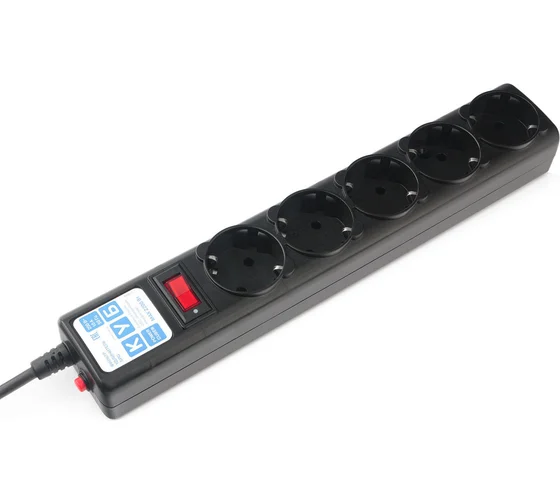 Power Cube Сетевой фильтр PC 3м 5р, черный графит 10А/2,2кВт