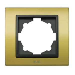 ZENA Platin Рамка 2-я матовое золото/мет.черный контур  500-073511-226