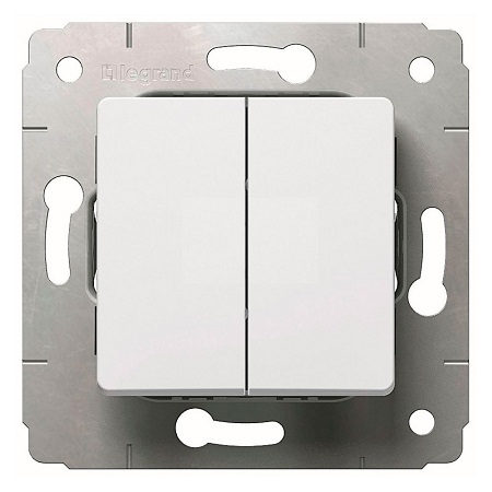 CARIVA модуль Выключатель 2кл. 10А белый (10/100шт) 773658