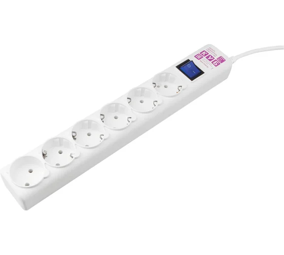 Power Cube Сетевой фильтр PC 5м х 6гн, бел. 16А/3,5кВт