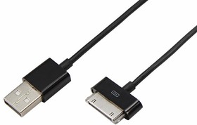 USB кабель для iPhone 4/4S 30 pin шнур 1М черный