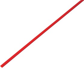 Термоусадочная трубка REXANT 2,5/1,25 мм, красная, упаковка 50 шт. по 1 м