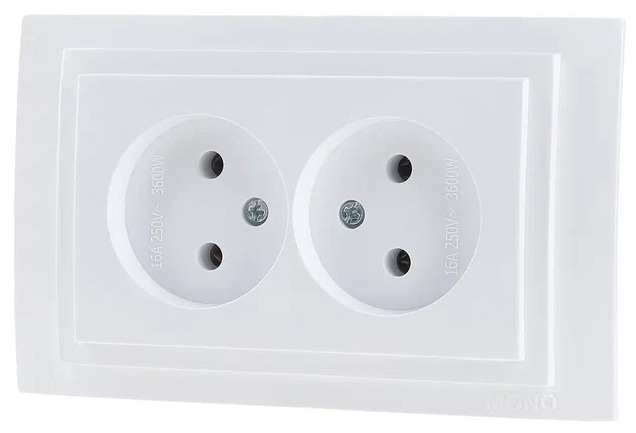 Розетка MONO Larissa 10 А 250 В Белый 103-191905-121 (6) Розетка MONO Larissa 10 А 250 В Белый 103-191905-121 (6)
