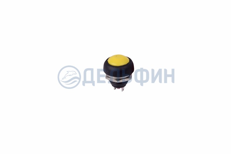 Выключатель-кнопка  250V 1А (2с) OFF-(ON)  Б/Фикс  желтая  Micro  REXANT (50)