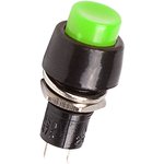 Выключатель-кнопка  250V 1А (2с) ON-OFF  зеленая  Micro  REXANT (10)