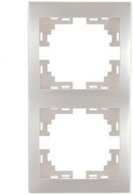 MIRA Рамка 2-я вертикальная  жемчужно-белый перламутр  (3030)