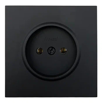 Розетка LEZARD ZIMA Черный бархат 704-4288-121BQC (10шт/120шт)