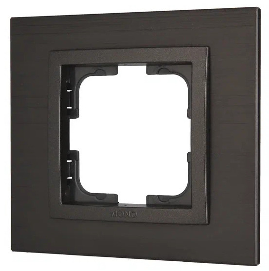 Style Рамка 1-я Чёрный Алюминиевая  (1/5)