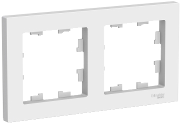 AtlasDesign Рамка 2-поста универсальная белая (30)