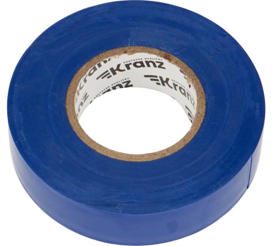 Kranz Изолента ПВХ профессиональная, 0.18х19 мм, 20 м, синяя (10 шт./уп.)¶KR-09-2805