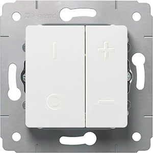 CARIVA модуль Димер кнопочный 500Вт белый (1шт) 773615