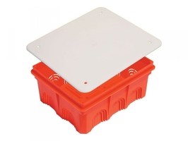 HEGEL  КР 1103  Коробка монтажная разветвительная  для сплошных стен прямоугольная с крышкой (36 шт)