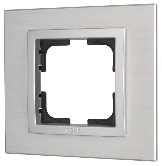 Style Рамка 1-я Серебристая Алюминиевая  (1/5)