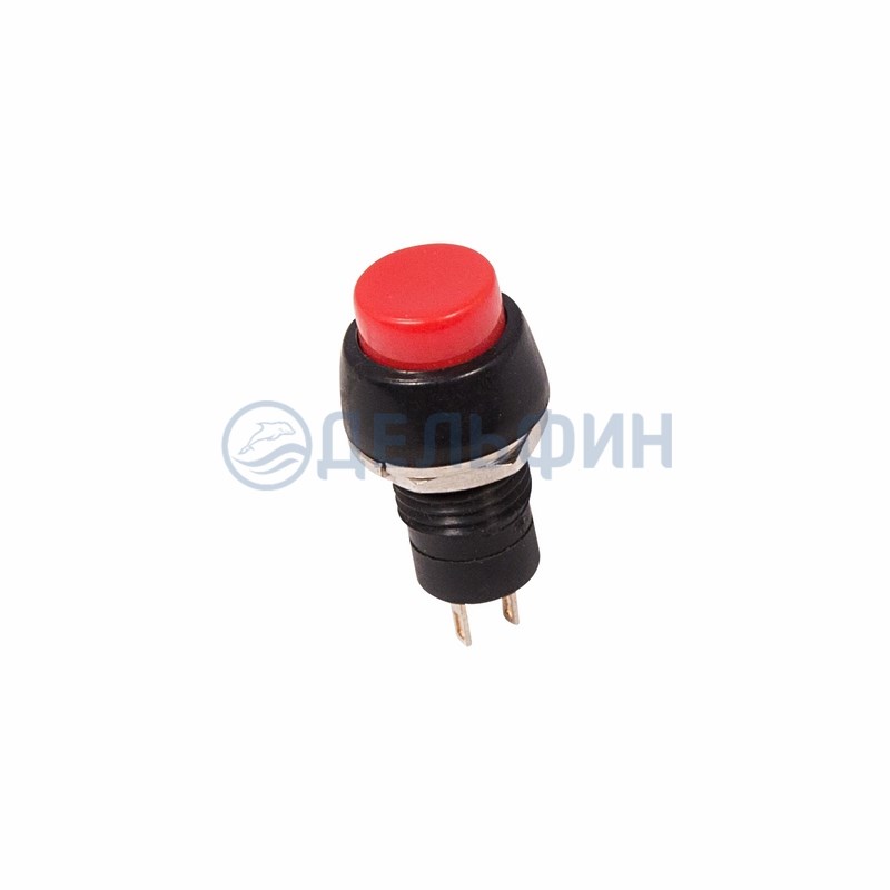 Выключатель-кнопка  250V 1А (2с) ON-OFF  красная  Micro  REXANT (10)
