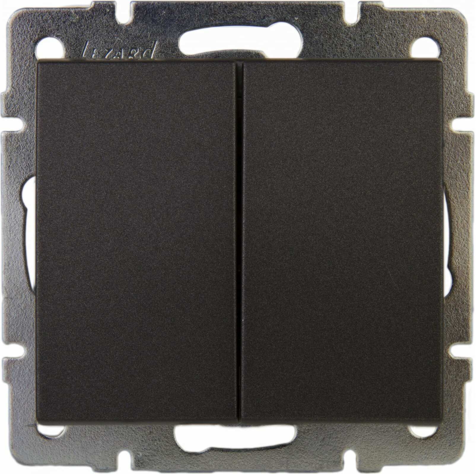 RAIN Выключатель 2-й цв. черный графит матовый (10шт/120шт)