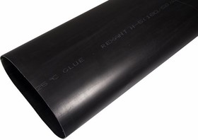 Термоусадочная трубка клеевая REXANT 180,0/58,0 мм, (3-4:1) черная, упаковка 1 м