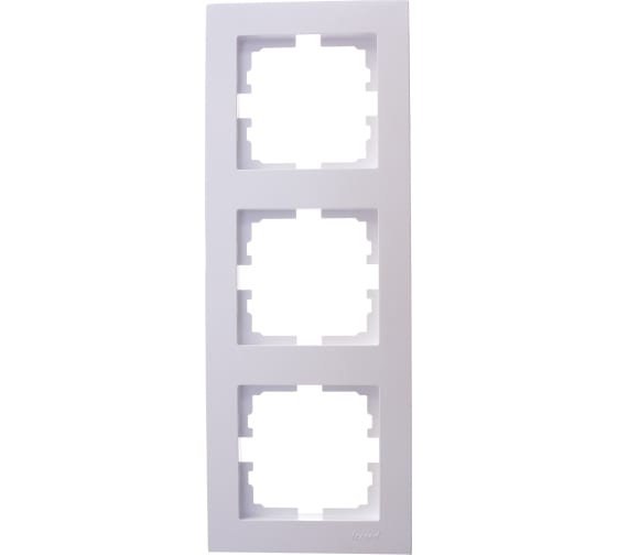 VESNA Рамка 3-ая вертикальная б/вст жемчужно-белый перламутр (10шт/120шт)
