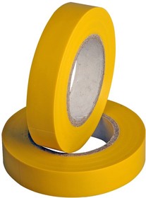 Изолента 15мм х 20мм желтая REXANT (10шт)