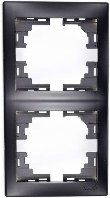 MIRA Рамка 2-ая вертикальная чёрный бархат (4200)