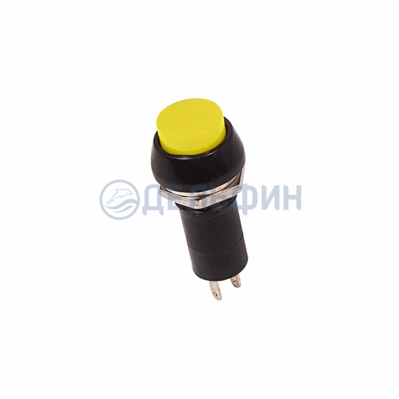 Выключатель-кнопка  250V 1А (2с) ON-OFF  желтая  REXANT (10)