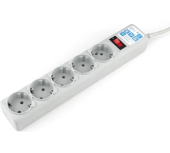 Power Cube Сетевой фильтр PC 3м х 5гн, сер. 10А/2,2кВт