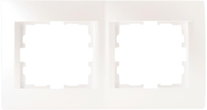 KARINA Рамка 2-ая горизонтальная б/вст жемчужно-белый перламутр (10шт/120шт)