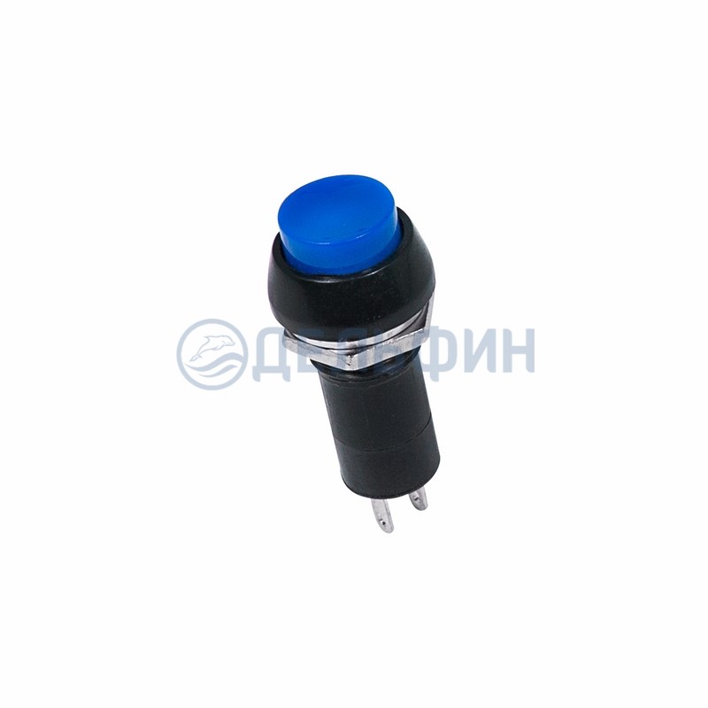Выключатель-кнопка  250V 1А (2с) ON-OFF  синяя  REXANT (10)