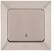 ARAS Выключатель проходной 1кл. 10А,250В, IP20  мет. бронза (12)