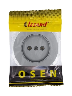 OSEN Розетка б/з ПБТ Серый матовый (10шт/120шт)