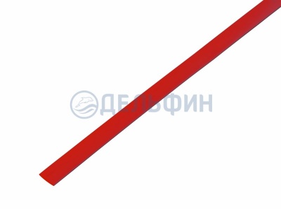 Термоусадочная трубка REXANT 6,0/3,0 мм, красная, упаковка 50 шт. по 1 м
