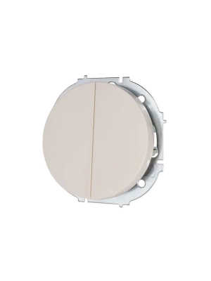 OSEN Выключатель двойной Слоновая кость  (10шт/120шт)