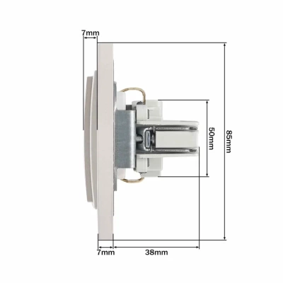 Розетка MONO Despina / Larissa 16 А 250 В Жемчуг 500-002521-117 (12)