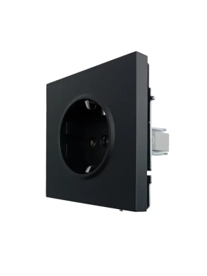 Розетка LEZARD ZIMA Черный бархат 704-4288-122BQC (10шт/120шт)