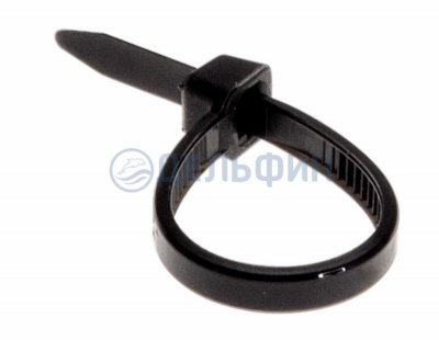 Хомут-стяжка кабельная нейлоновая REXANT 60 x2,5 мм, черная, упаковка 100 шт.