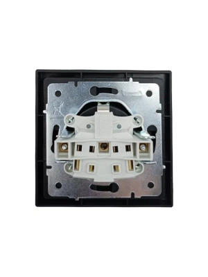 Розетка LEZARD ZIMA Черный бархат 704-4288-122BQC (10шт/120шт)