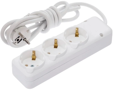 NE-AD Удлинитель 3 гн. с/з 3м, 16А,250В  (15)