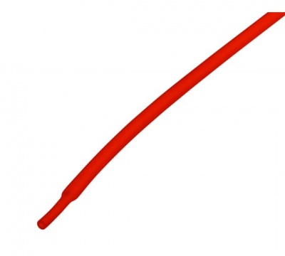 Термоусадочная трубка REXANT 1,5/0,75 мм, красная, упаковка 50 шт. по 1 м