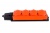 NE-AD Колодка штепсельная 4-гн. с крышкой, с/з, 16А, IP54 (каучук),Оранжевый (1/10/100)
