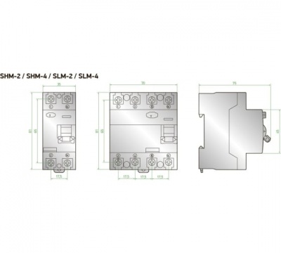 Выключатель дифференциального тока ВДТ (УЗО) AC 4P 30mA 6kA 32A SIGMA ELEKTRIK