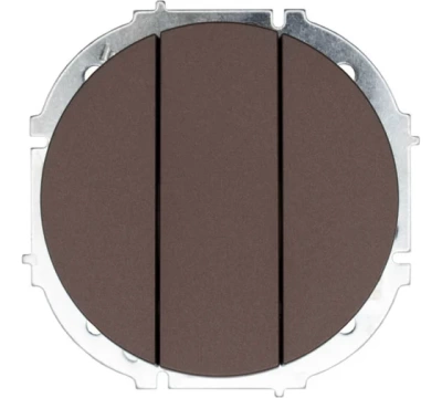 OSEN Выключатель тройной Шоколад  (10шт/120шт)