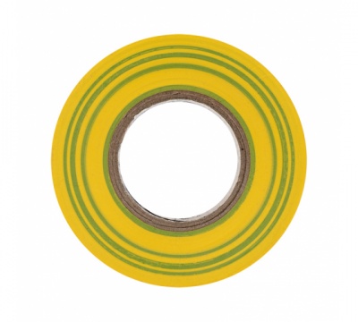Изолента ПВХ профессиональная REXANT 0.18 х 19 мм х 20 м, желто-зеленая, упаковка 10 роликов