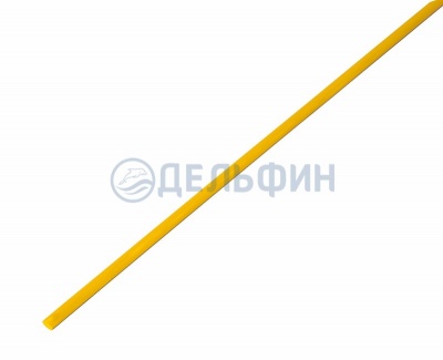 2.5 / 1.25 мм 1м термоусадка жёлтая  (50)  REXANT