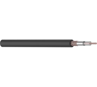 Кабель коаксиальный REXANT RG-58 A/U, 50 Ом, Cu/Al/Cu, 64%, бухта 100 м, черный