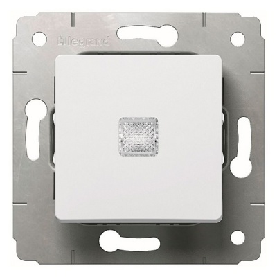 CARIVA модуль Выключатель 1кл. с индикацией 10А белый (10/100шт) 773610