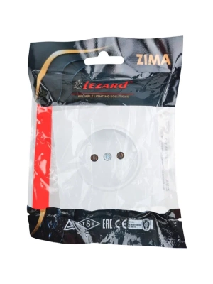 Розетка LEZARD ZIMA Белый 704-0288-121BQC (10шт/120шт)