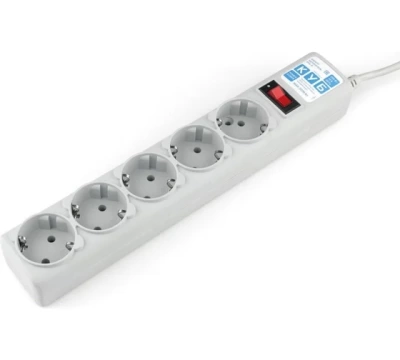 Power Cube Сетевой фильтр PC 5м 5р, сер. 10А/2,2кВт