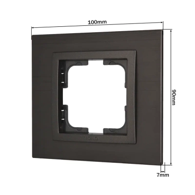 Style Рамка 1-я Чёрный Алюминиевая  (1/5)