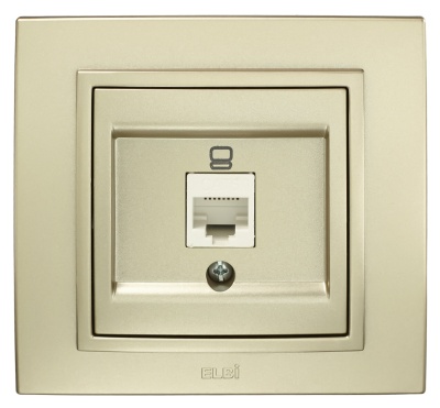 Розетка EL-BI ZENA Титан 500-011400-247 