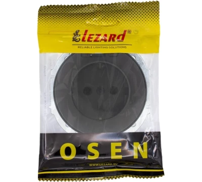 OSEN Розетка с/з с крышкой ПБТ Шоколад (10шт/120шт)