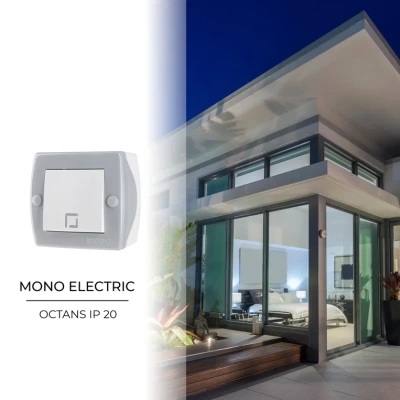 Розетка MONO OCTANS 10 А 250 В Серый 104-020006-116 (12)